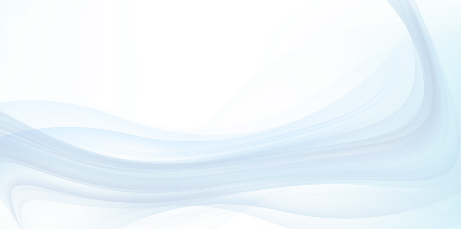 Abstract background featuring flowing waves in varying shades of blue against a soft white backdrop.
